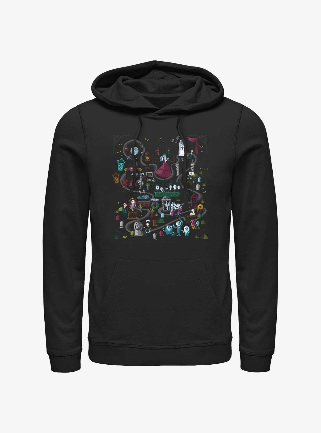 Disney Haunted Mansion Mansion Map Hoodie, , hi-res