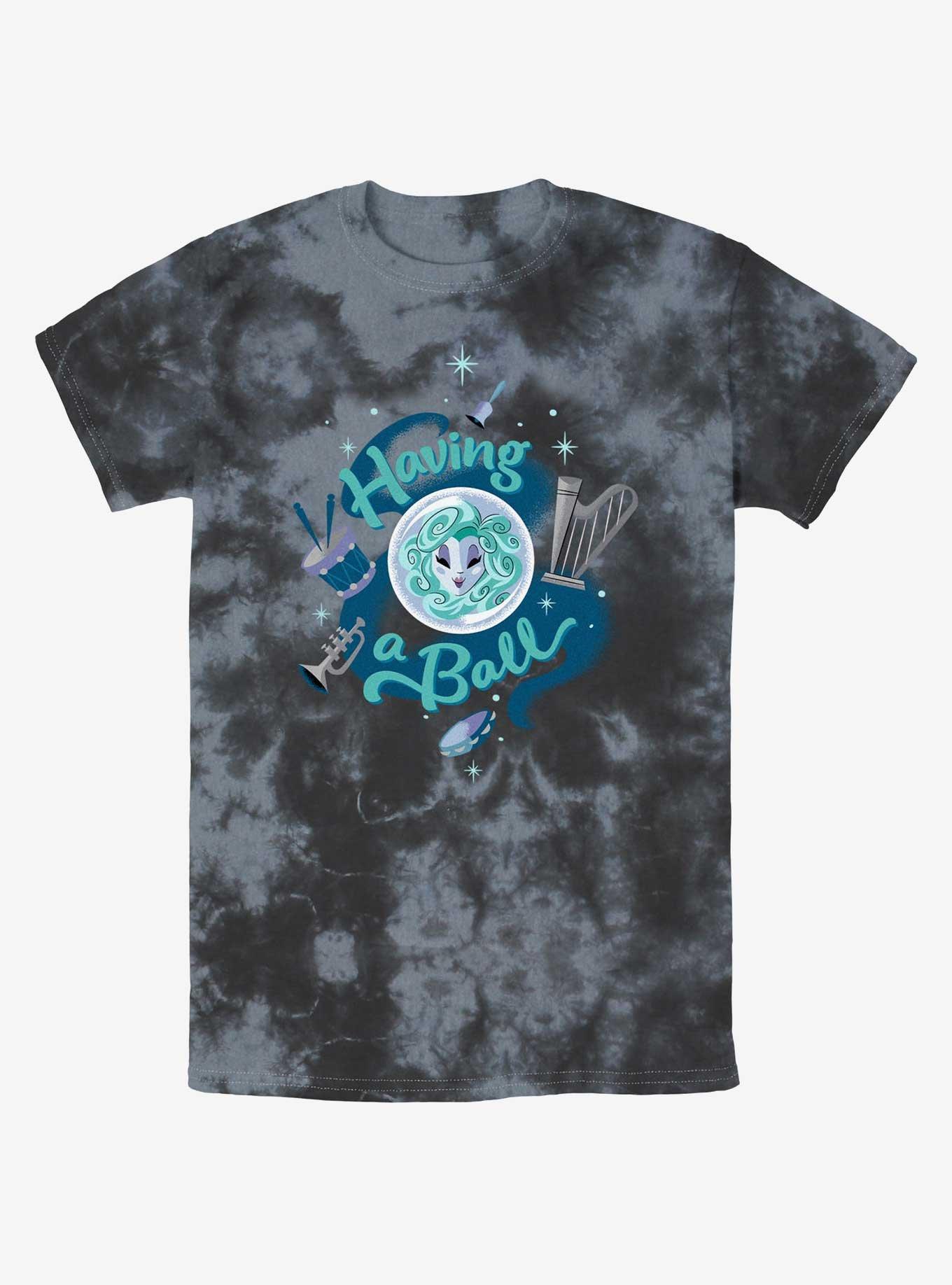 Disney Haunted Mansion Madam Leota Having A Ball Tie-Dye T-Shirt, BLKCHAR, hi-res