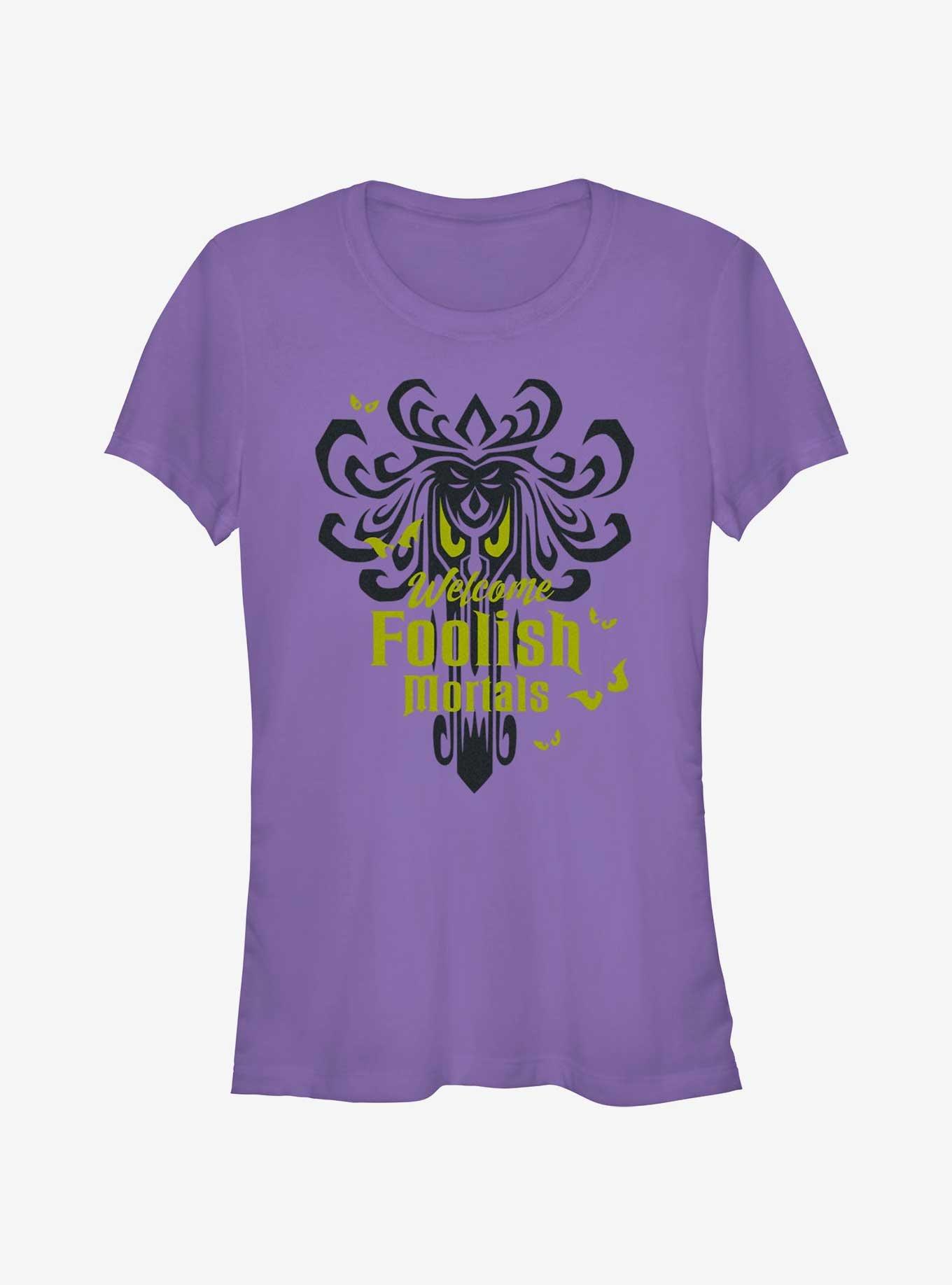 Disney Haunted Mansion Spooky Eyes Welcome Foolish Mortals Girls T-Shirt, , hi-res
