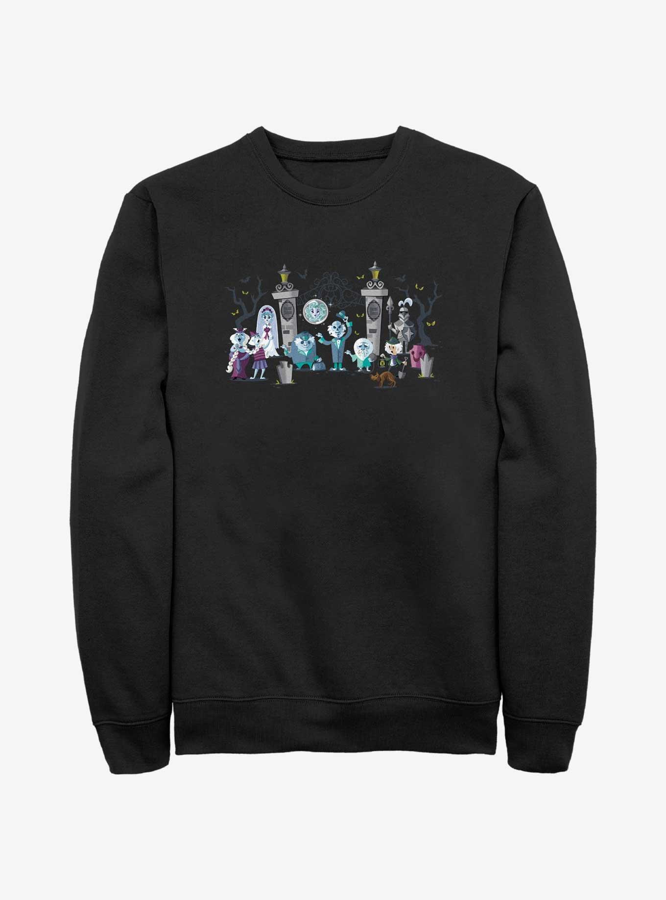 Disney Haunted Mansion Entrance Lineup Sweatshirt, BLACK, hi-res