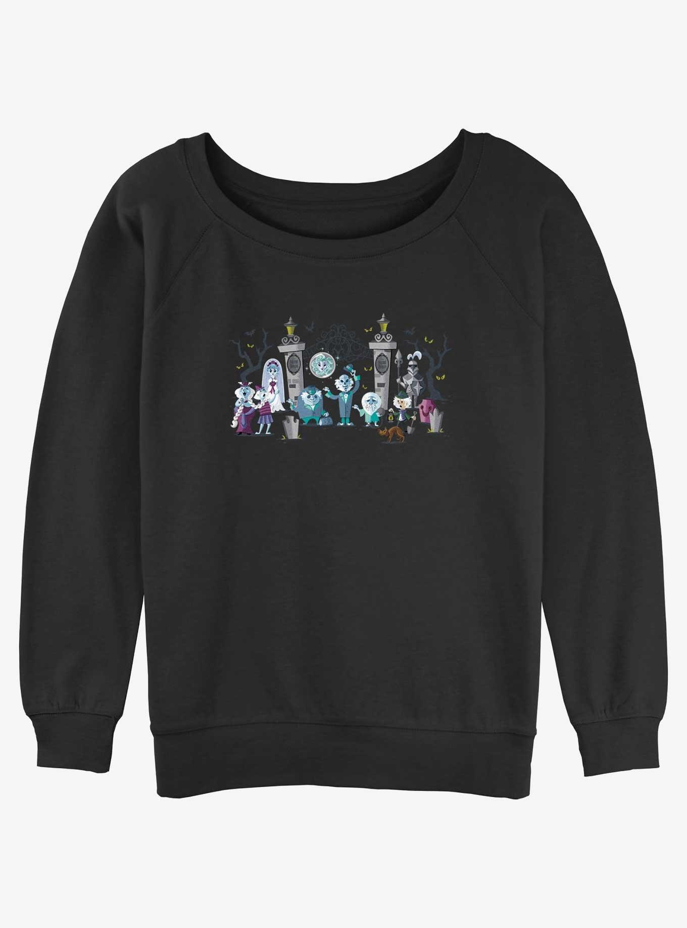 Disney Haunted Mansion Entrance Lineup Girls Slouchy Sweatshirt, , hi-res