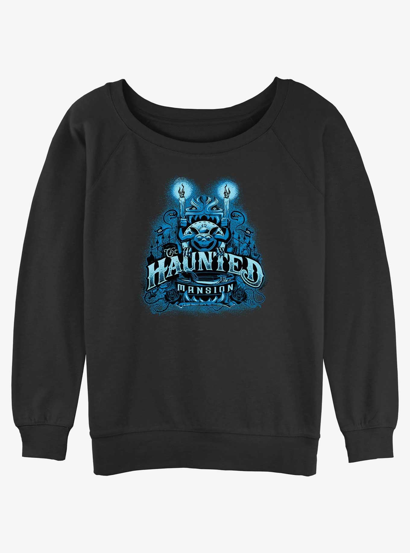 Disney Haunted Mansion Haunted Gargoyle Candles Girls Slouchy Sweatshirt, , hi-res