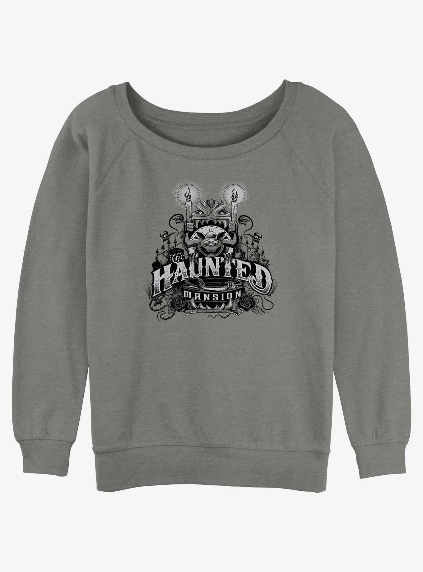 Disney Haunted Mansion Haunted Gargoyle Candles Girls Slouchy Sweatshirt, , hi-res