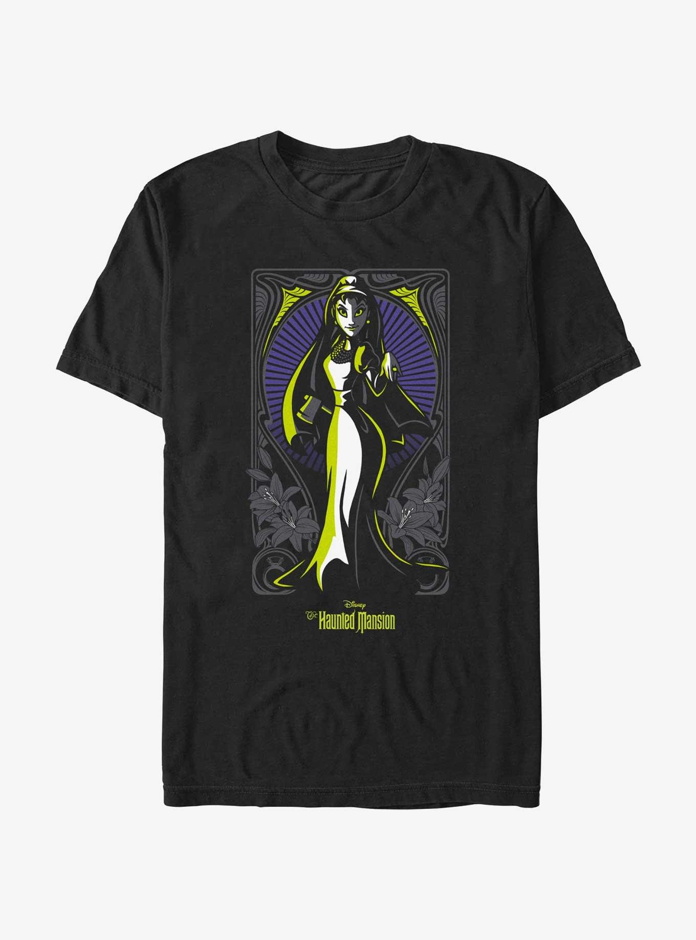 Disney Haunted Mansion Bride Portrait Nouveau T-Shirt, BLACK, hi-res
