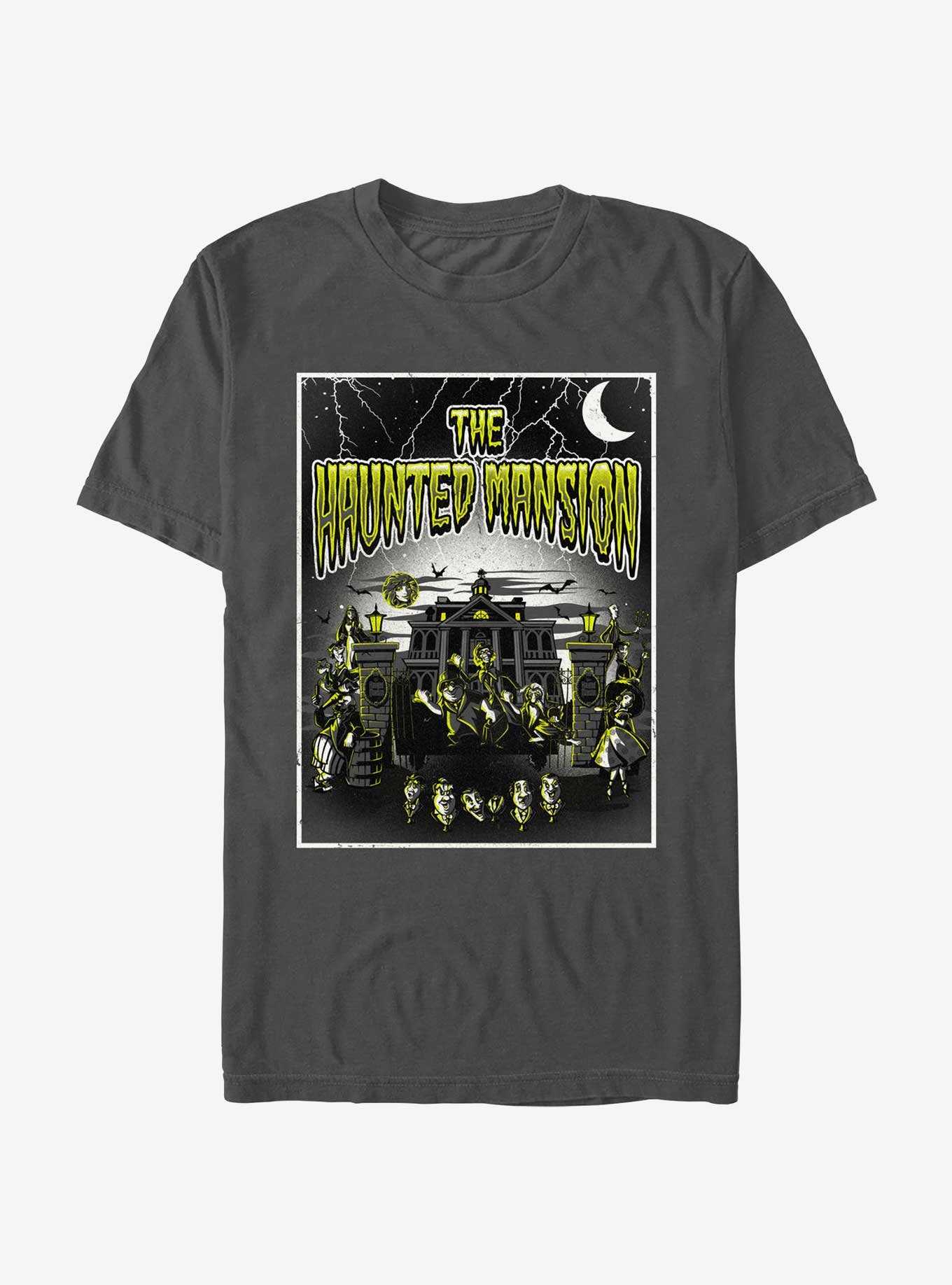 Disney Haunted Mansion Horror Mansion Poster T-Shirt Hot Topic Web Exclusive, , hi-res