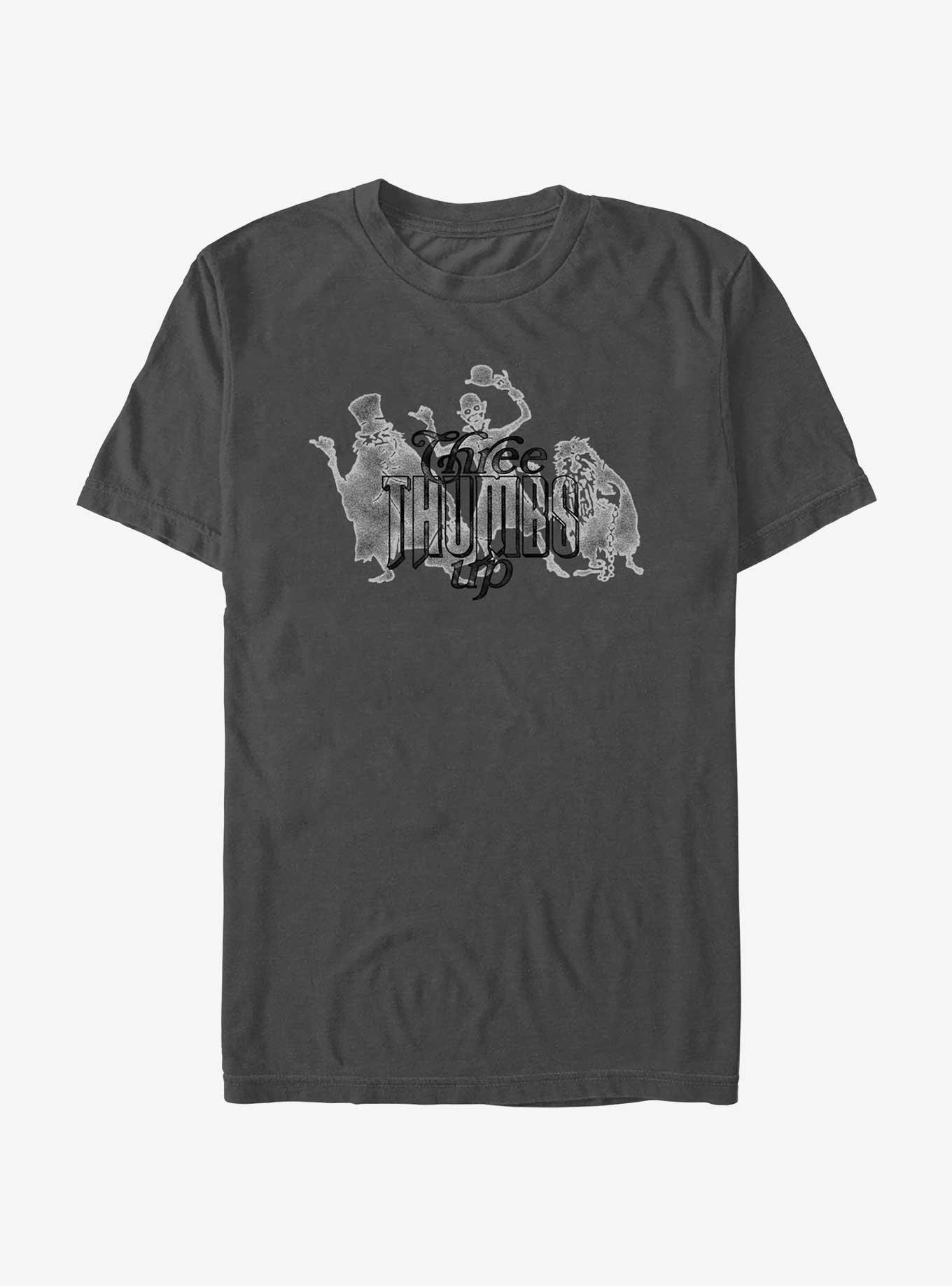 Disney Haunted Mansion Three Thumbs Up T-Shirt, CHARCOAL, hi-res