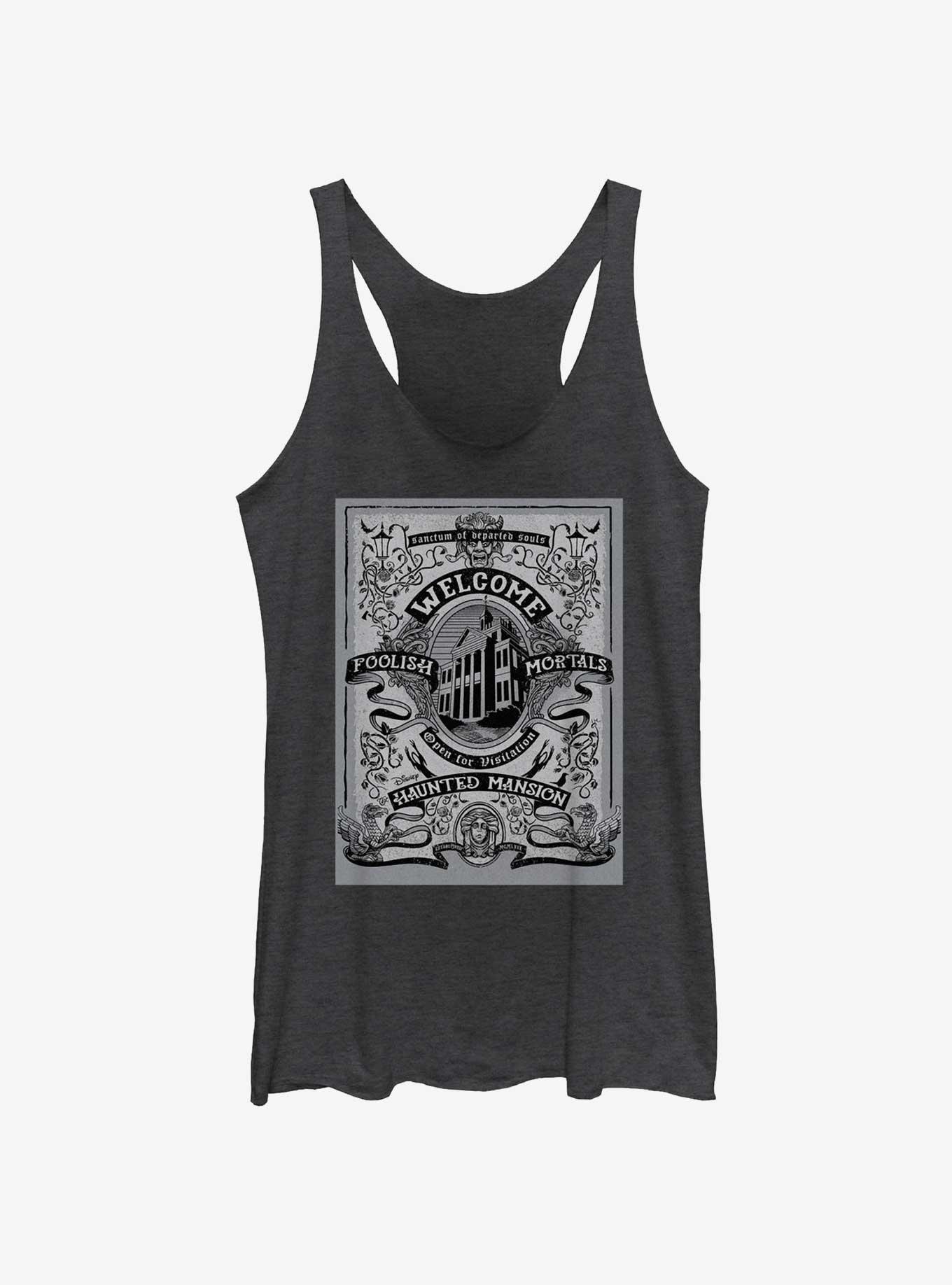 Disney Haunted Mansion Welcome Foolish Mortals Poster Girls Tank, , hi-res