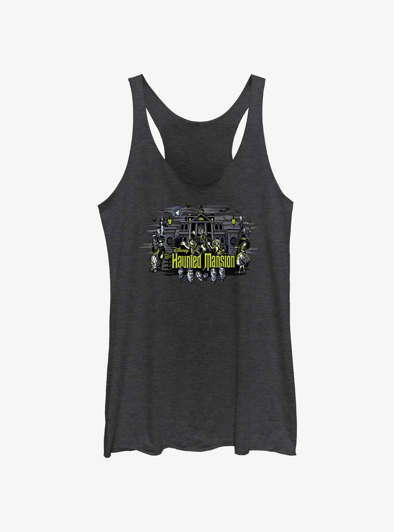 Disney Haunted Mansion Mansion Residents Girls Tank, BLK HTR, hi-res