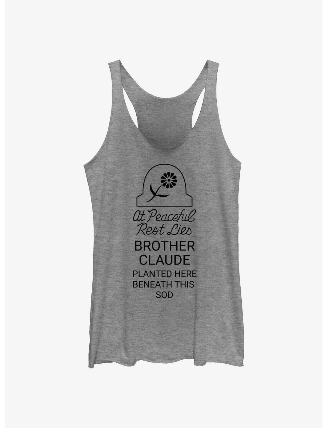 Disney Haunted Mansion Peaceful Rest Lies Brother Claude Girls Tank, GRAY HTR, hi-res