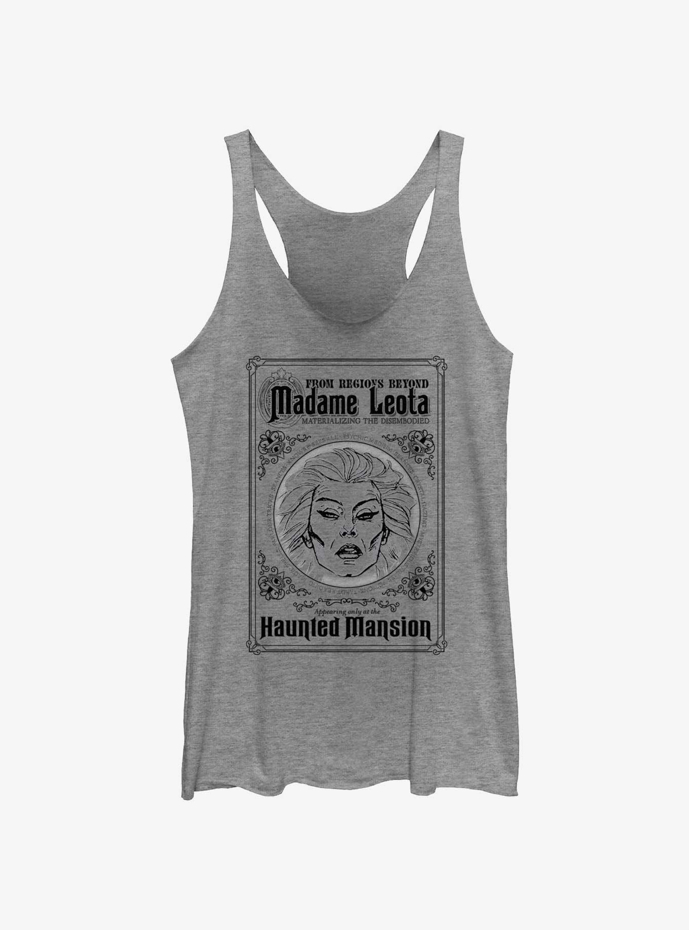 Disney Haunted Mansion Madame Leota Poster Girls Tank, GRAY HTR, hi-res