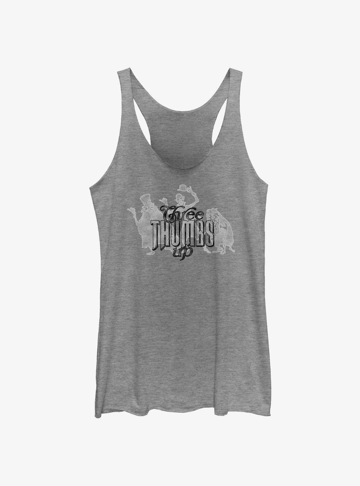 Disney Haunted Mansion Three Thumbs Up Girls Tank, GRAY HTR, hi-res