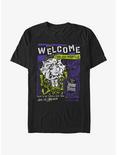 Disney Haunted Mansion Leota Toombs Welcome Poster T-Shirt, BLACK, hi-res