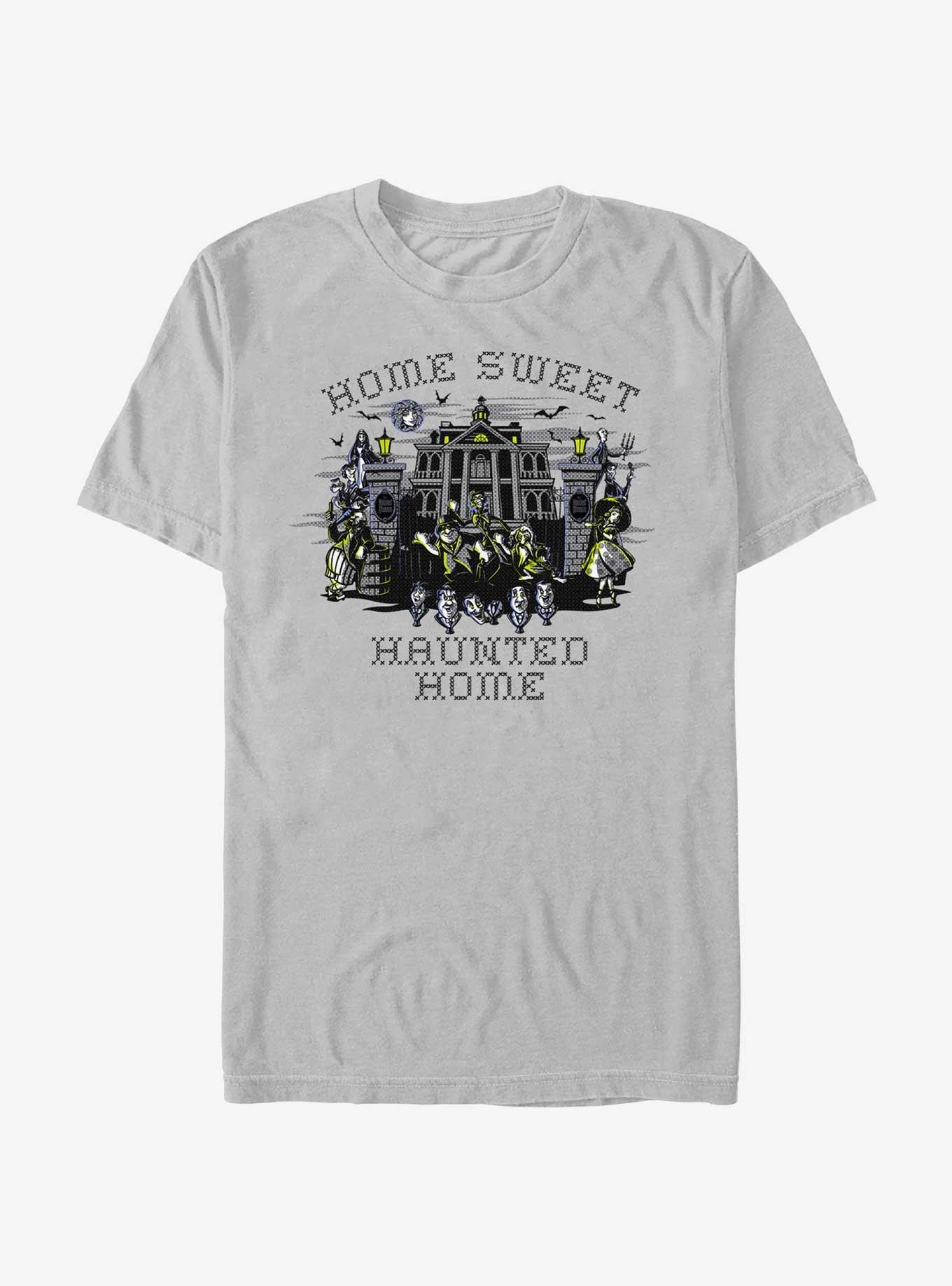 Disney Haunted Mansion Home Sweet Haunted Home T-Shirt, SILVER, hi-res