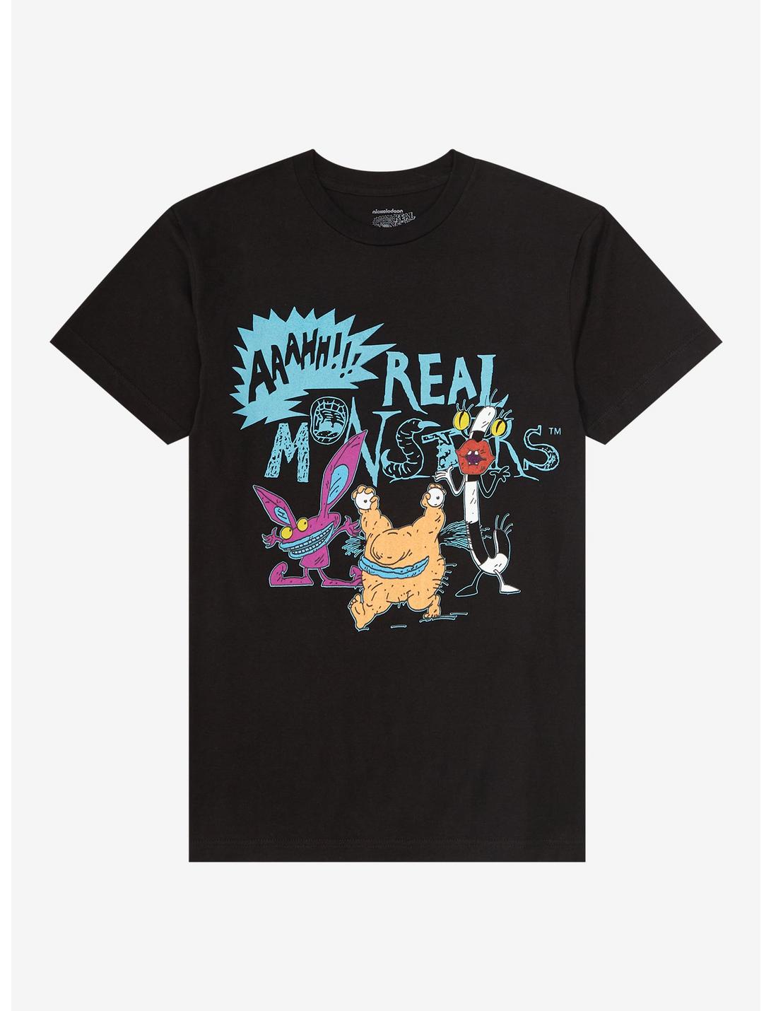 Nickelodeon Aaahh!!! Real Monsters Characters T-Shirt, BLACK, hi-res