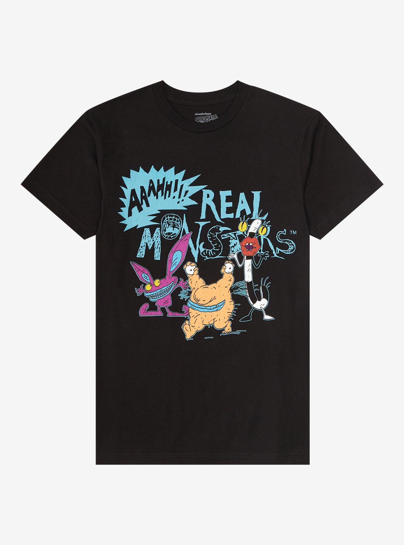 Nickelodeon Aaahh!!! Real Monsters Characters T-Shirt, BLACK, hi-res