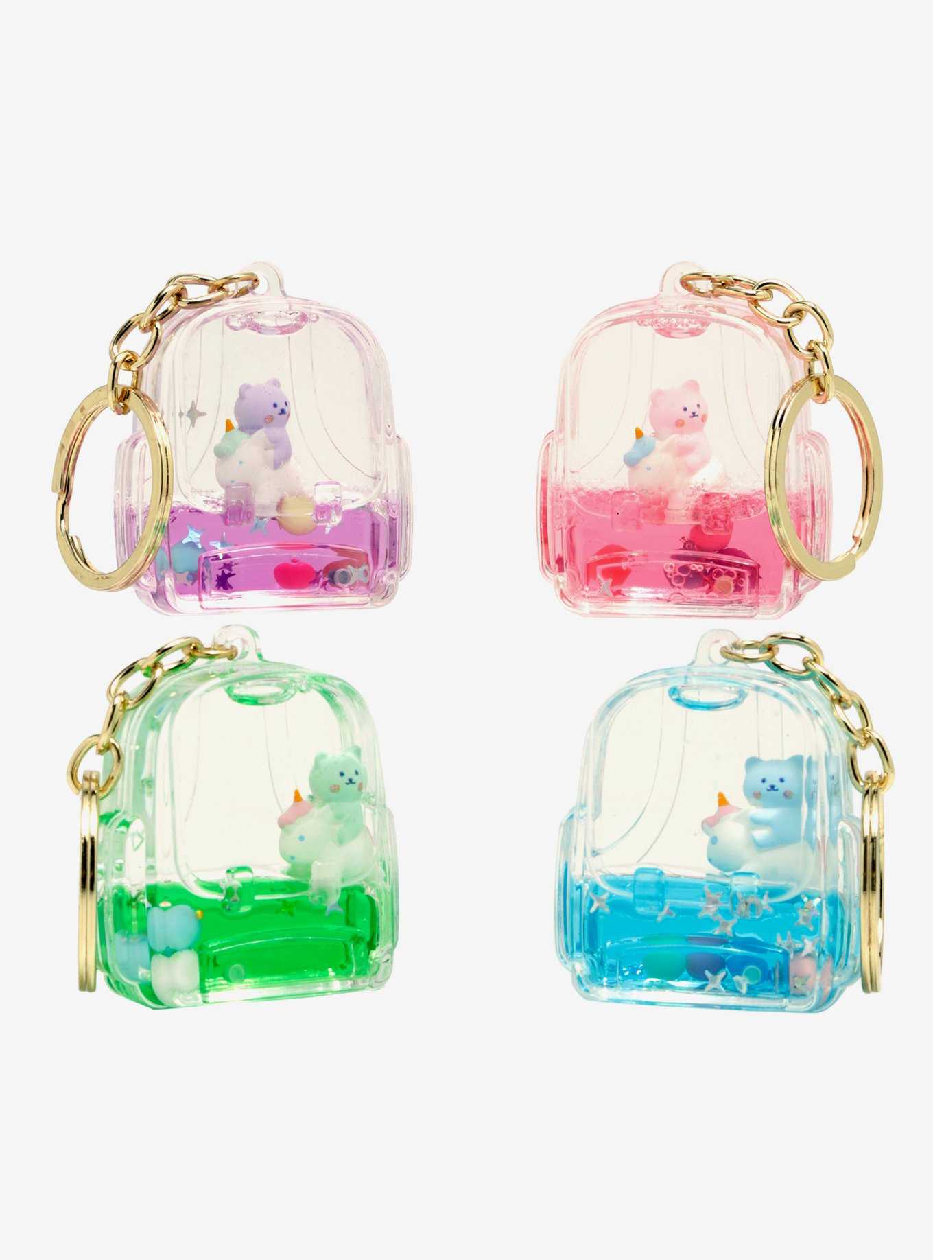 Teddy Bear and Unicorn Floaty 3D Blind Box Backpack Keychain — BoxLunch Exclusive, , hi-res