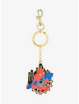 Loungefly Marvel Spider-Man Web Keychain - BoxLunch Exclusive, , hi-res