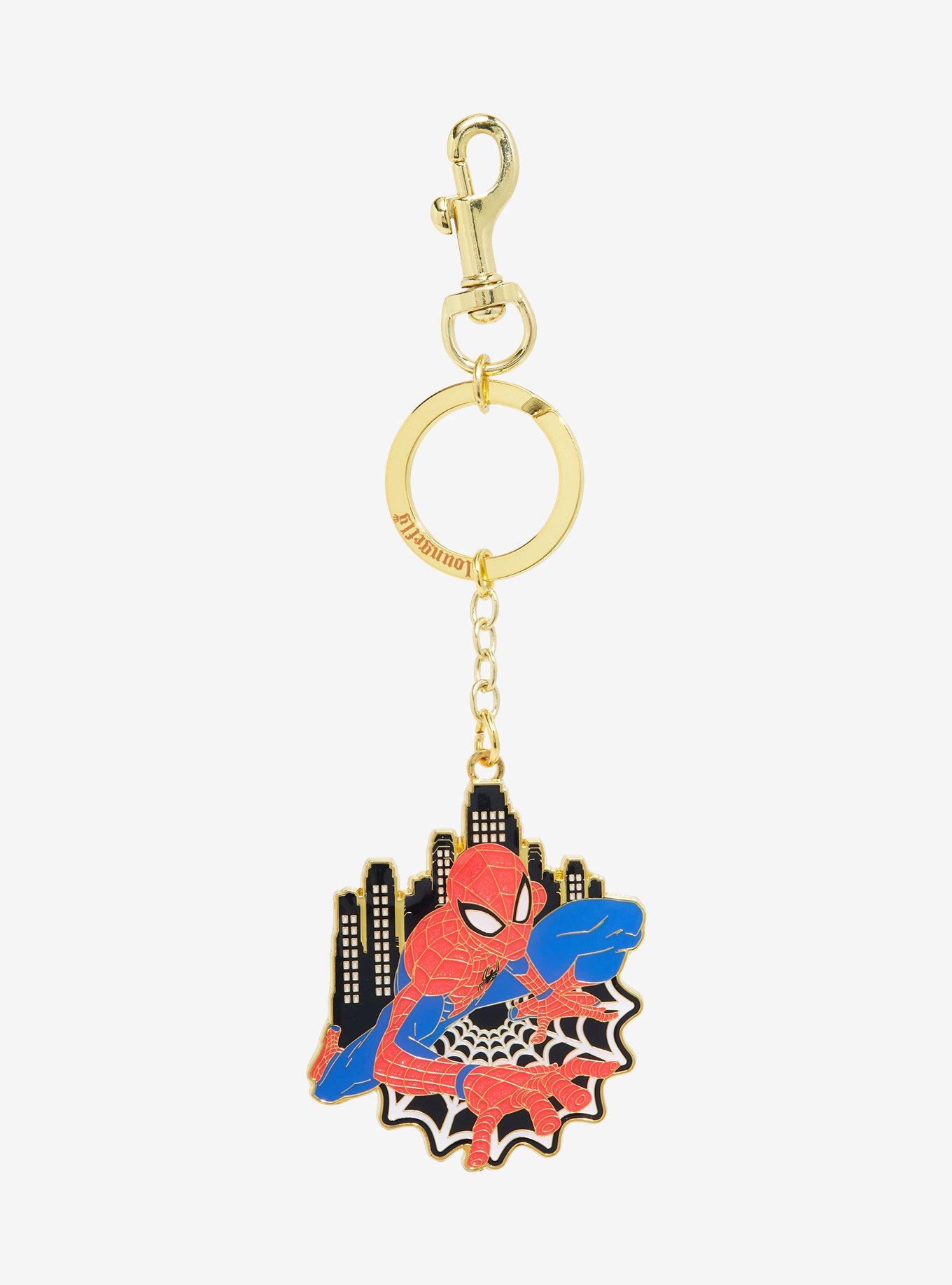 Loungefly Marvel Spider-Man Web Keychain - BoxLunch Exclusive, , hi-res