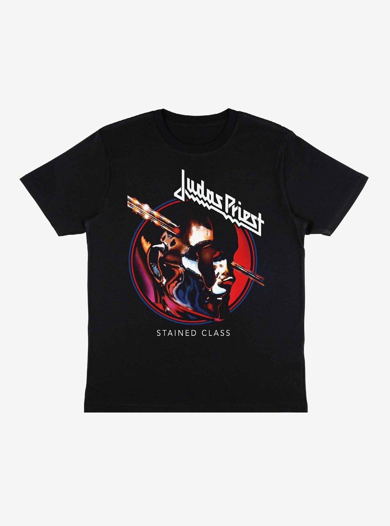 Judas Priest Stained Class Red Graphic T-Shirt, BLACK, hi-res