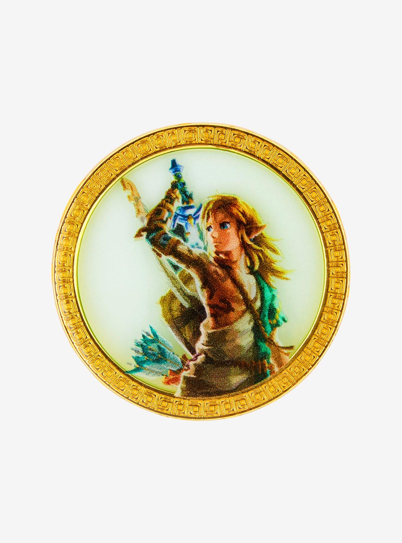 Nintendo The Legend of Zelda: Tears of The Kingdom Link Portrait Enamel Pin - BoxLunch Exclusive, , hi-res