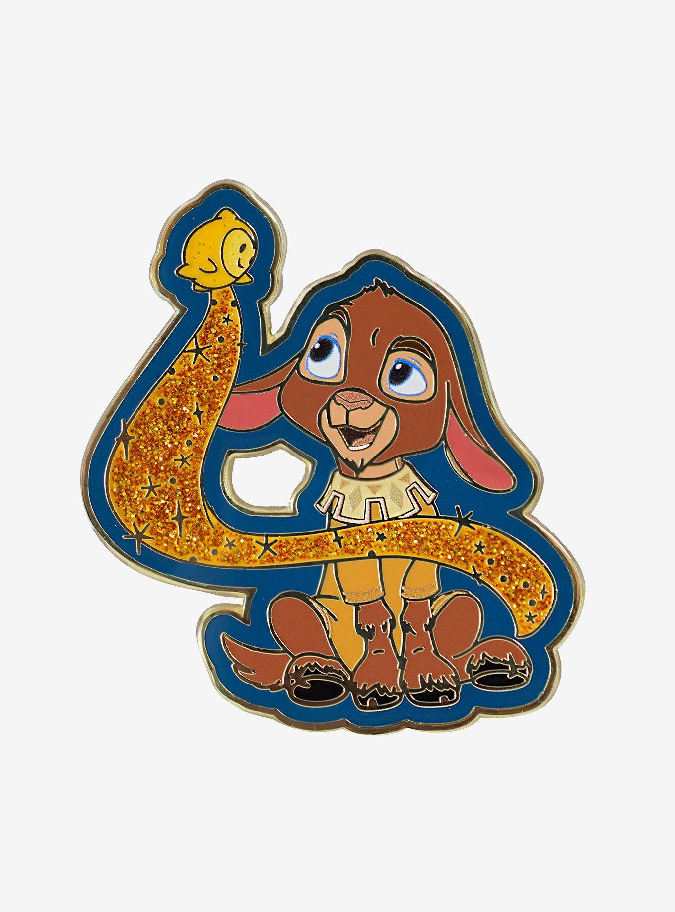 Disney Wish Valentino and Star Glittery Enamel Pin - BoxLunch Exclusive, , hi-res