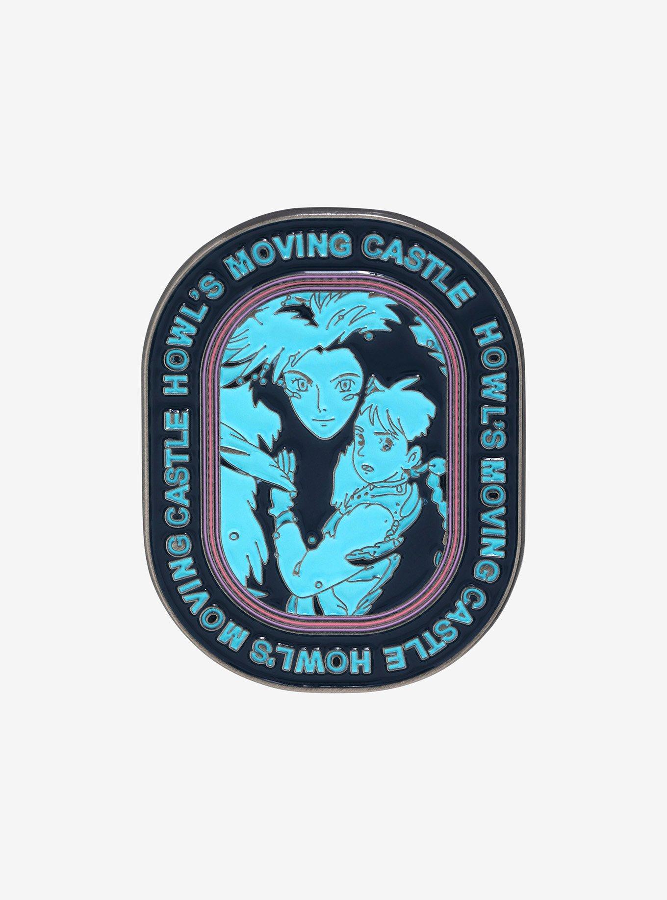 Studio Ghibili Howl's Moving Castle Howl and Sophie Teal Enamel Pin — BoxLunch Exclusive, , hi-res