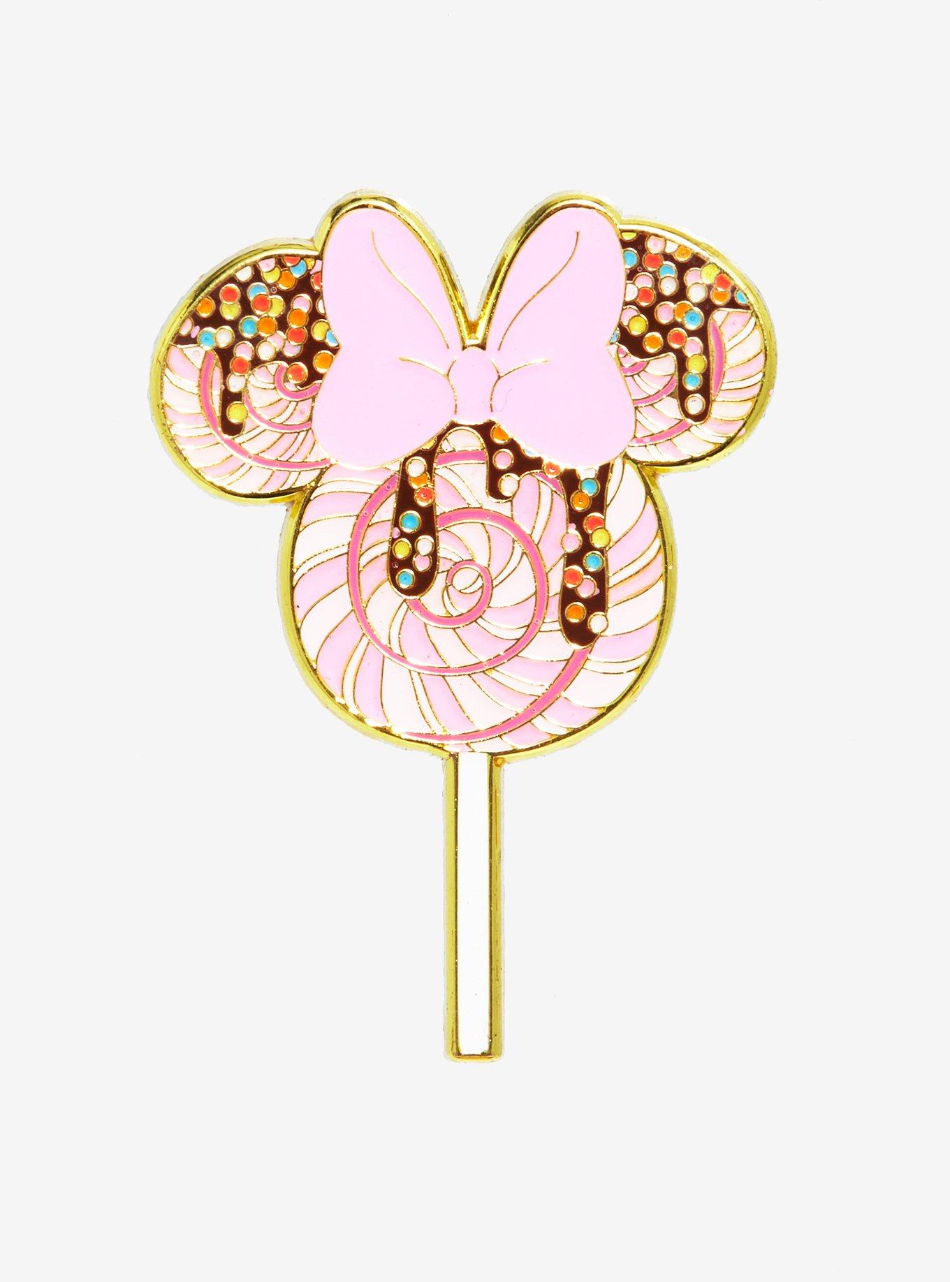 Loungefly Disney Minnie Mouse Pink Lollipop Enamel Pin - BoxLunch Exclusive, , hi-res