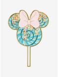 Loungefly Disney Minnie Mouse Blue Lollipop Enamel Pin - BoxLunch Exclusive, , hi-res