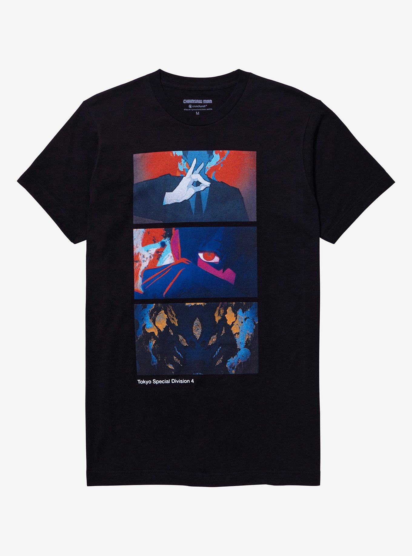 Chainsaw Man Aki Panels T-Shirt, BLACK, hi-res