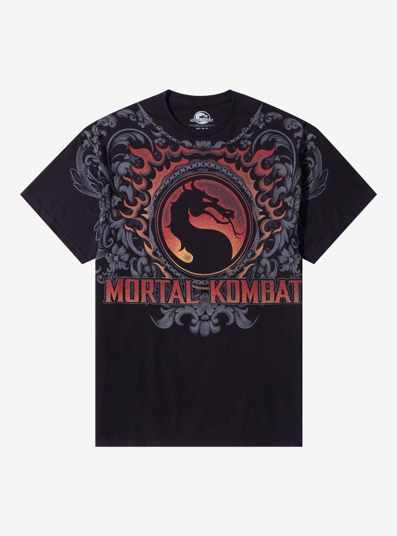 TOUR25 THE MORTAL CHAPTER 0　TシャツB Mortal Kombat Logo Filigree T-Shirt | Hot Topic