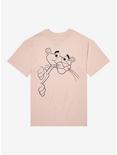 Pink Panther Peeking Outline T-Shirt, PINK, hi-res