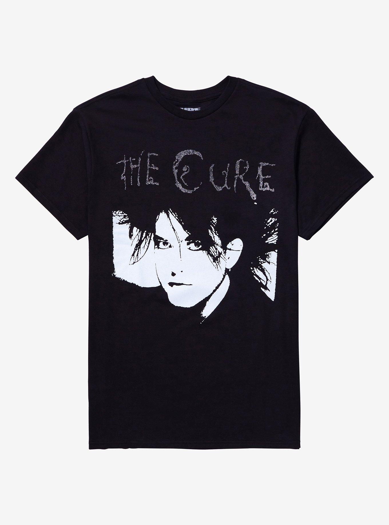 The Cure Glitter Logo Boyfriend Fit Girls T-Shirt, , hi-res