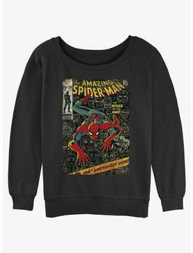 Marvel Spider-Man Comic 100th Anniversary Cover Girls Slouchy Sweatshirt, , hi-res