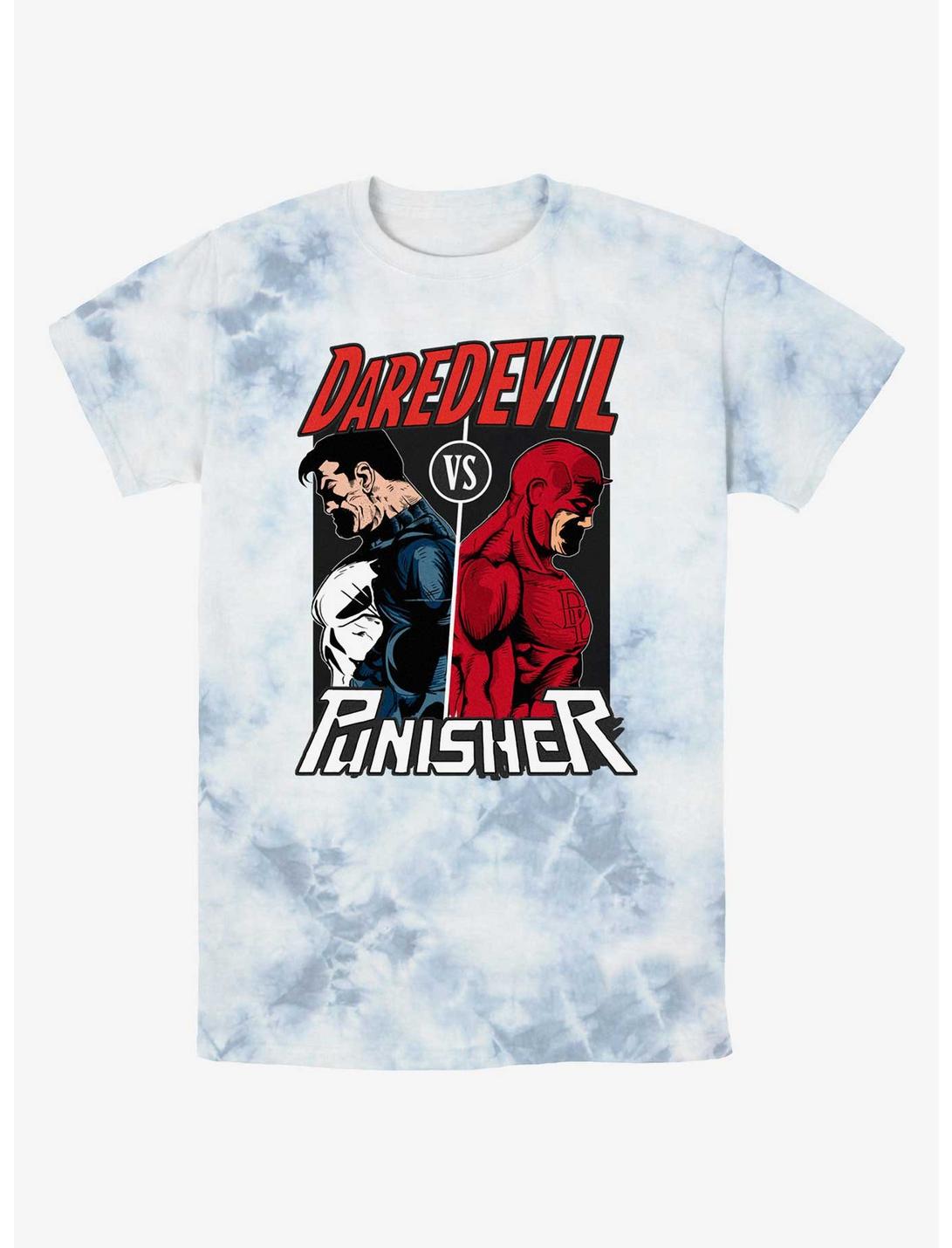 Marvel Punisher Vs. Daredevil Tie-Dye T-Shirt, WHITEBLUE, hi-res
