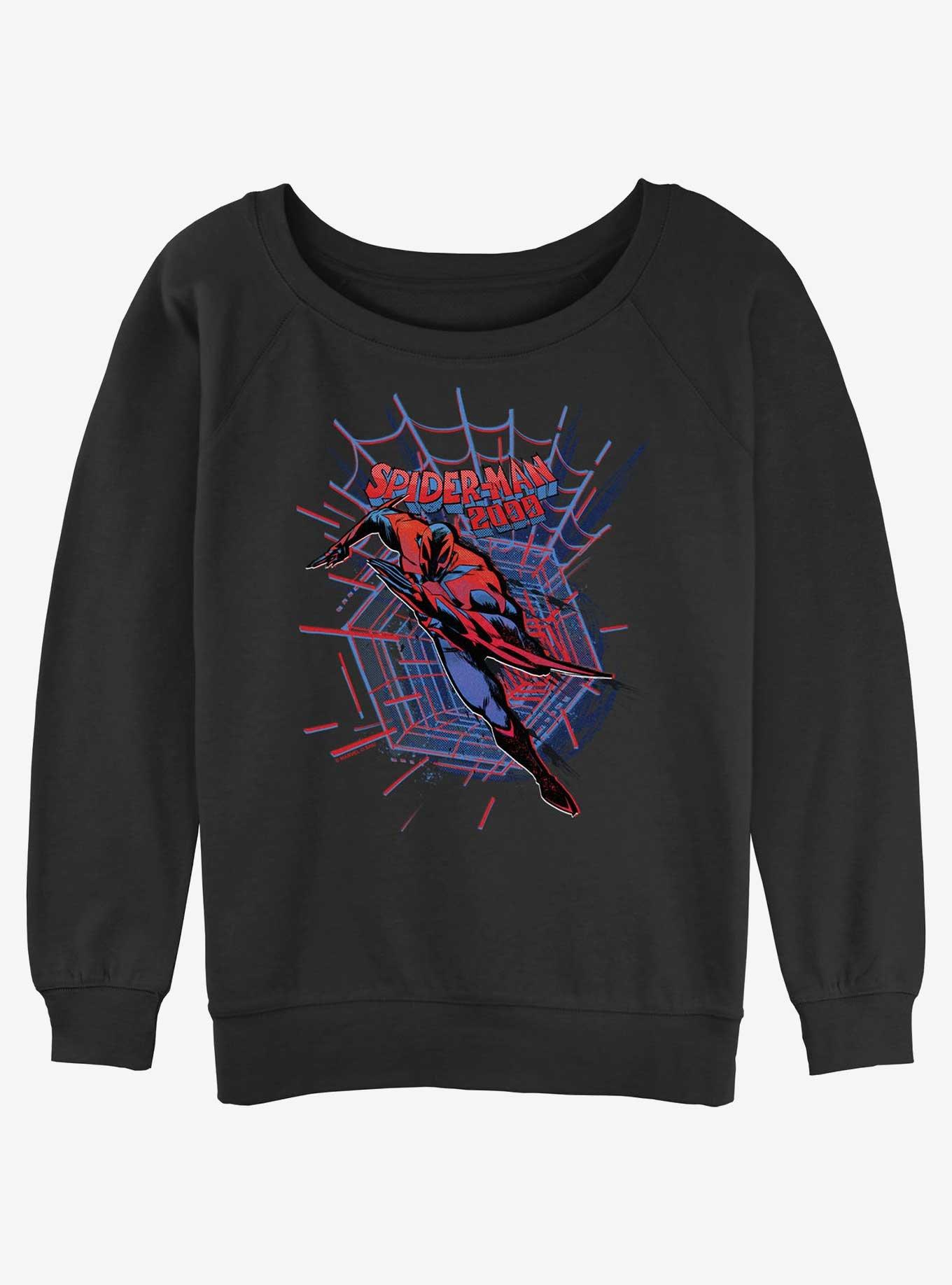 Marvel Spider-Man 2099 Graphic Girls Slochy Sweatshirt, BLACK, hi-res