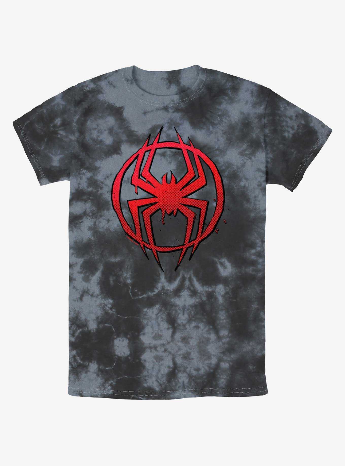 Marvel Spider-Man Simple Spider Symbol Tie-Dye T-Shirt, , hi-res