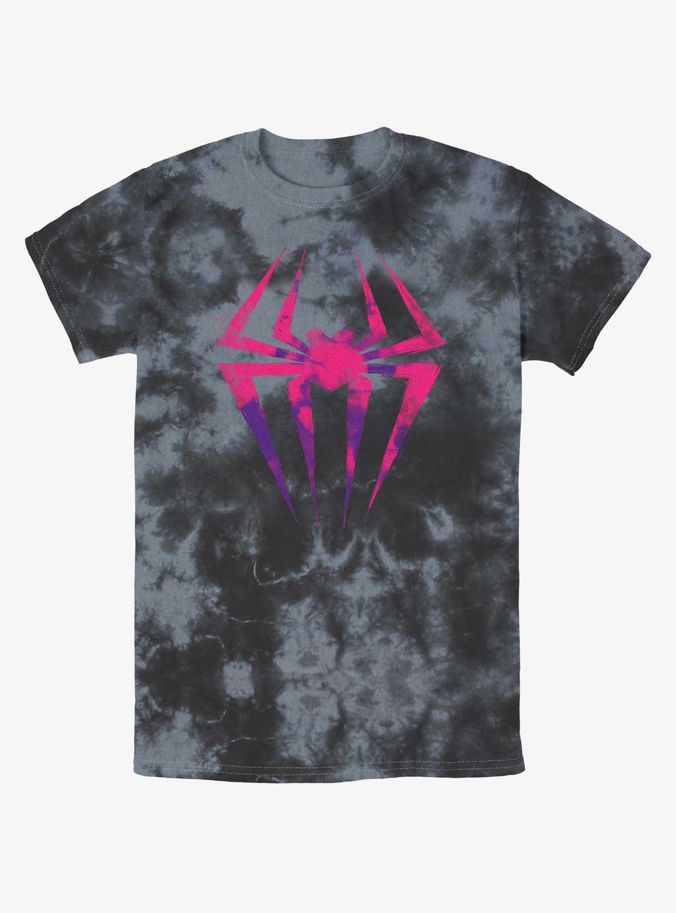 Marvel Spider-Man Spotty Spider Symbol Tie-Dye T-Shirt, BLKCHAR, hi-res
