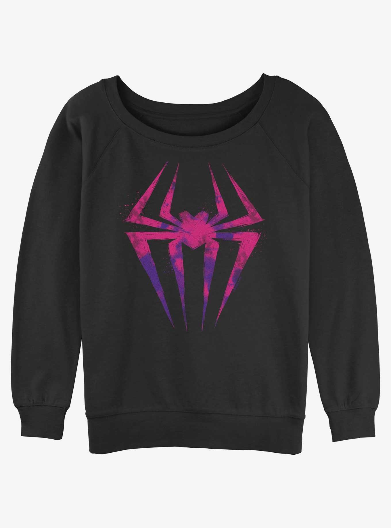 Marvel Spider-Man Spotty Spider Symbol Girls Slochy Sweatshirt, , hi-res