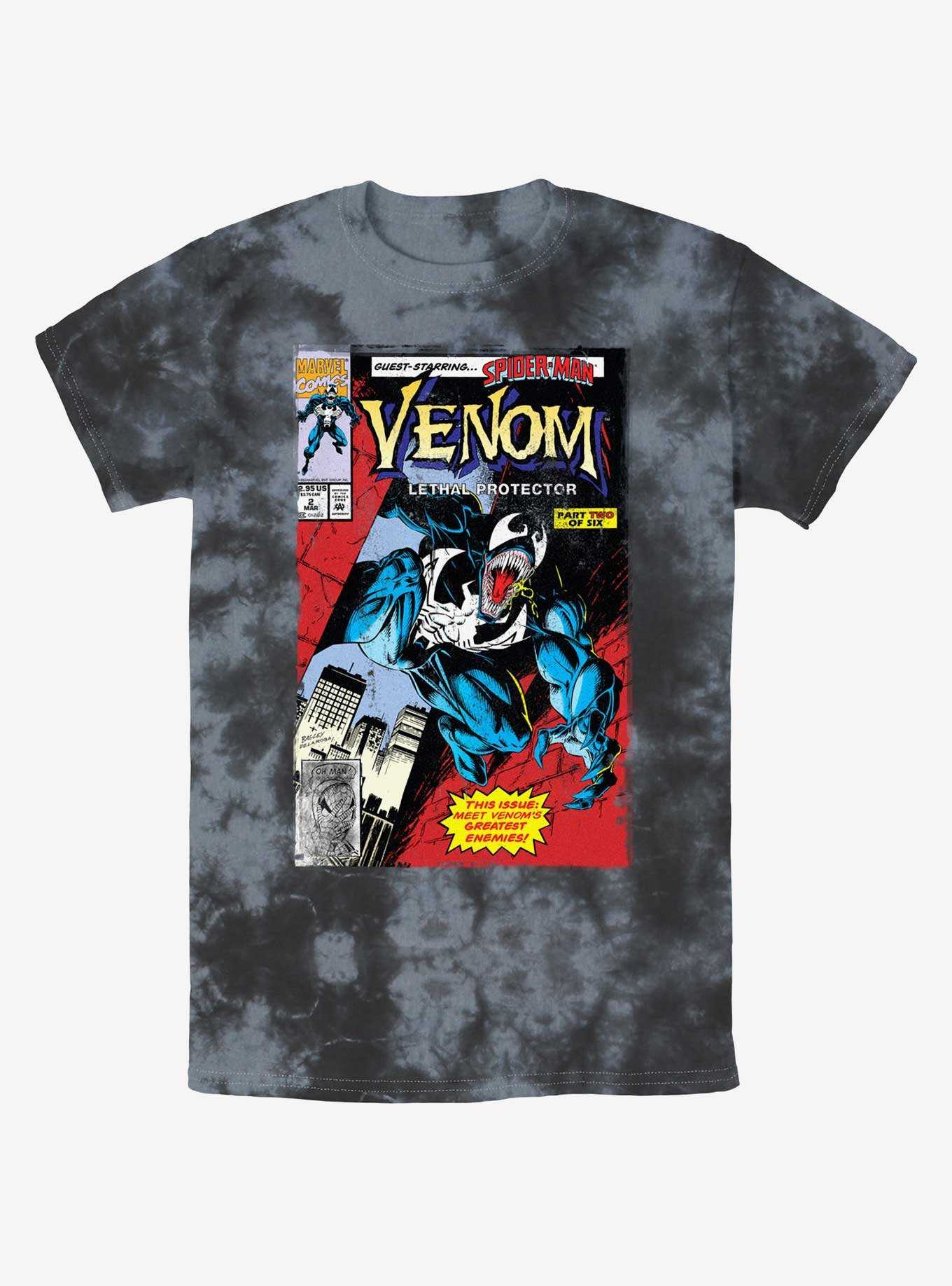Marvel Venom Lethal Protector Comic Cover Tie-Dye T-Shirt, , hi-res
