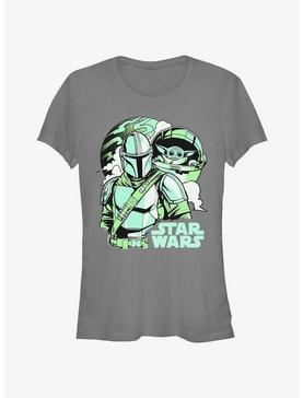 Star Wars The Mandalorian With Grogu Pop Art Girls T-Shirt, , hi-res