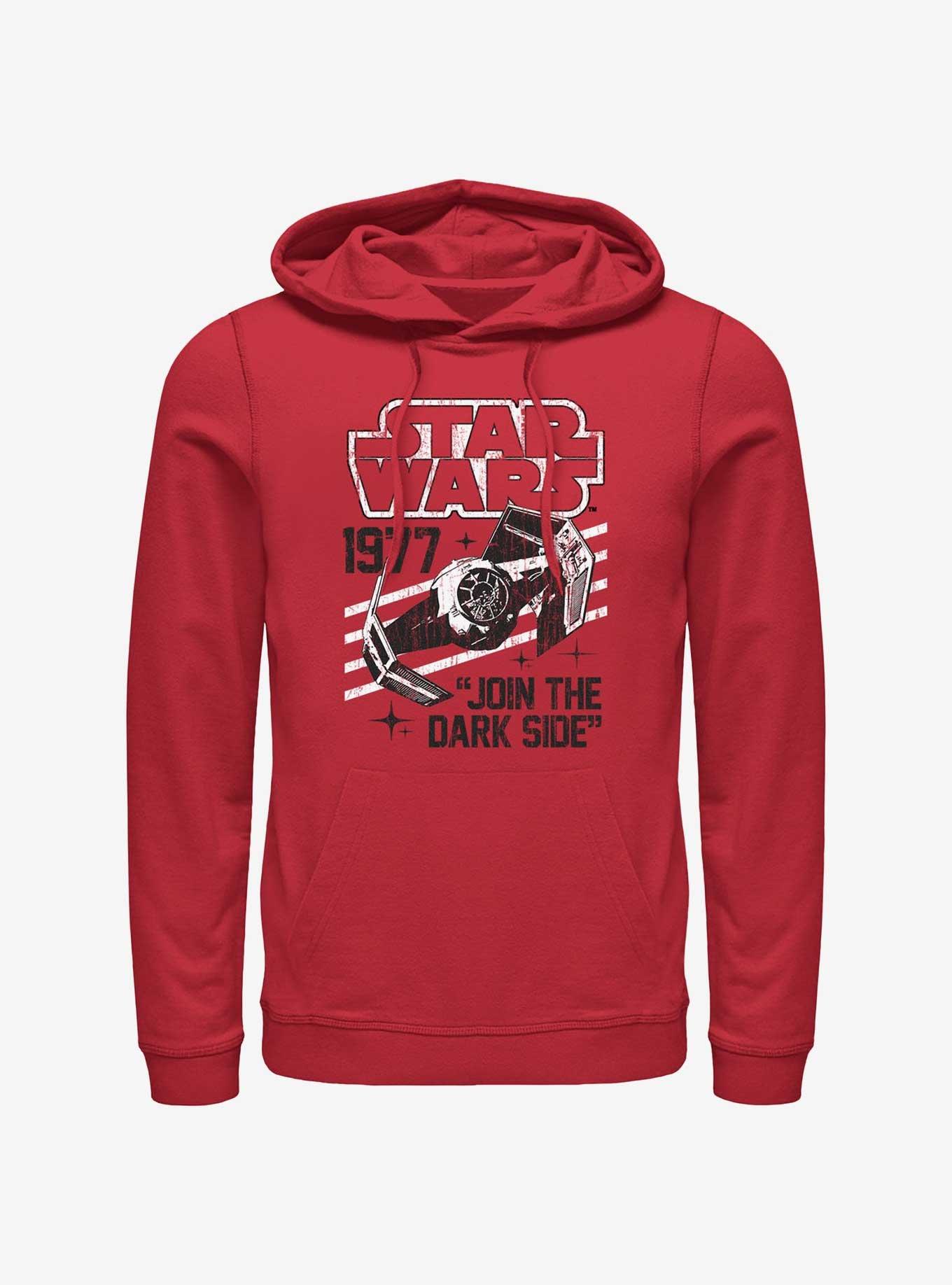 Star Wars Tie-Fighter Join The Dark Side Hoodie, RED, hi-res