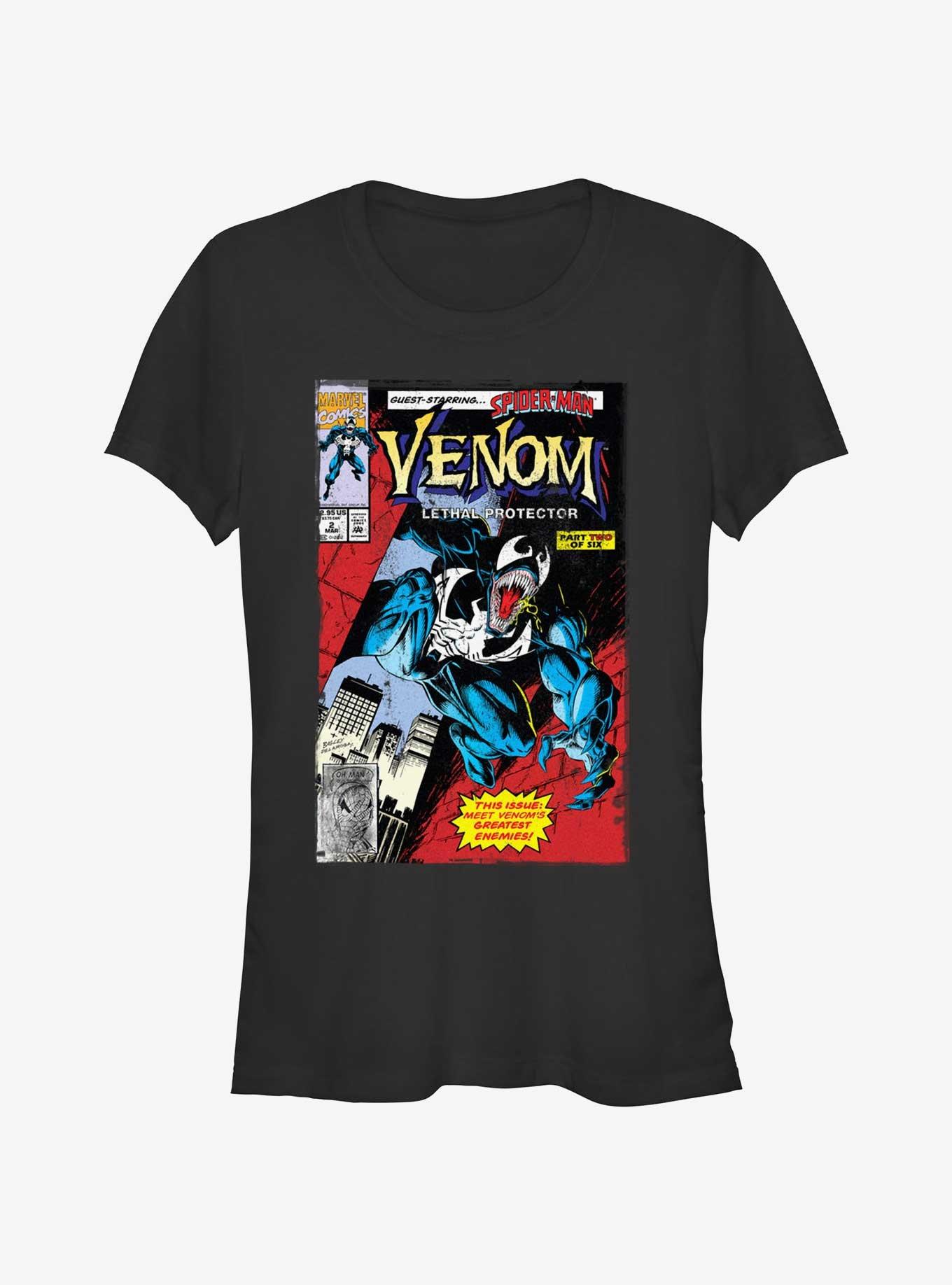 Marvel Venom Lethal Protector Comic Cover Girls T-Shirt, , hi-res