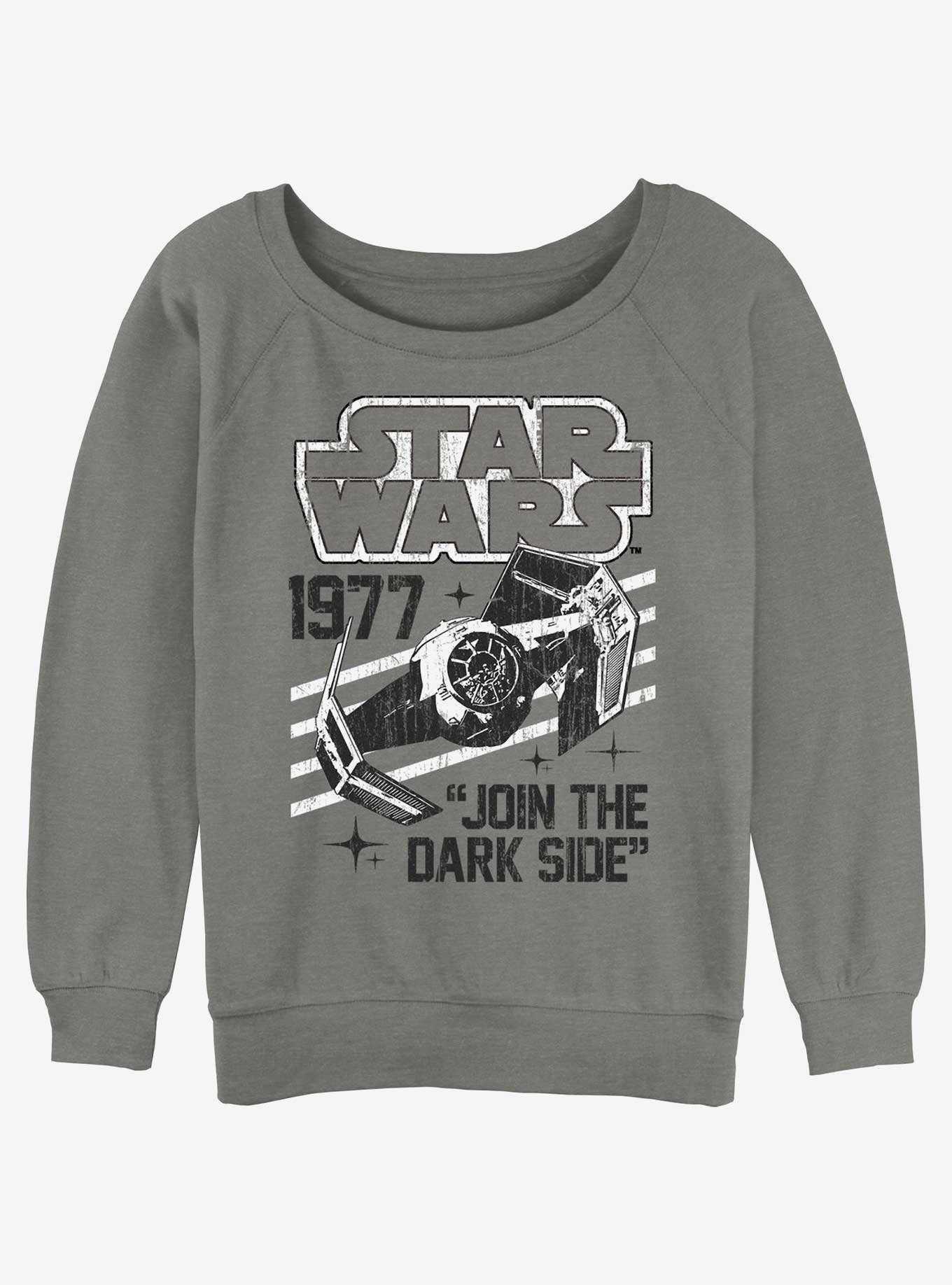 Star Wars Tie-Fighter Join The Dark Side Girls Slouchy Sweatshirt, , hi-res