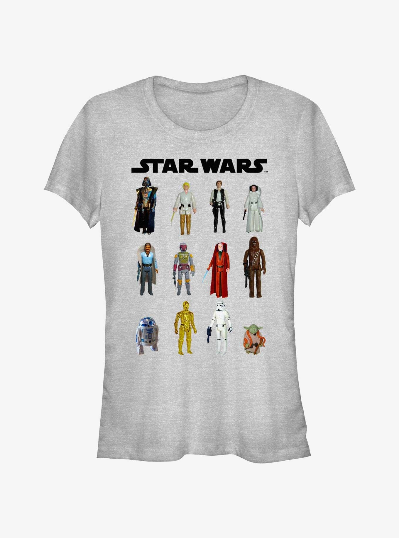Star Wars Action Figures Girls T-Shirt, ATH HTR, hi-res