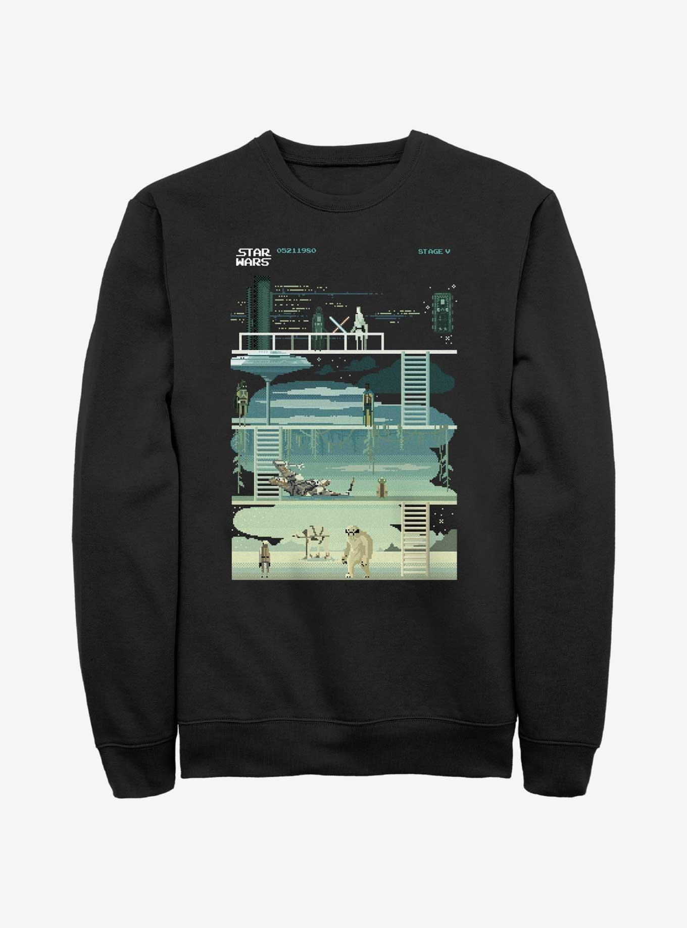 Star Wars: The Empire Strikes Back 8-Bit Sweatshirt, BLACK, hi-res