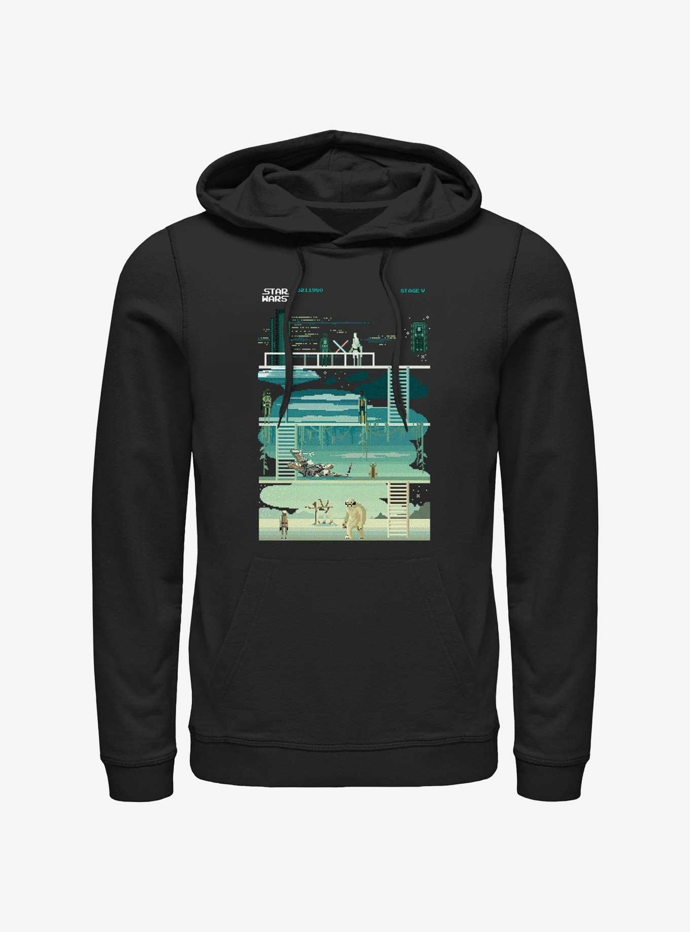 Star Wars: The Empire Strikes Back 8-Bit Hoodie, BLACK, hi-res