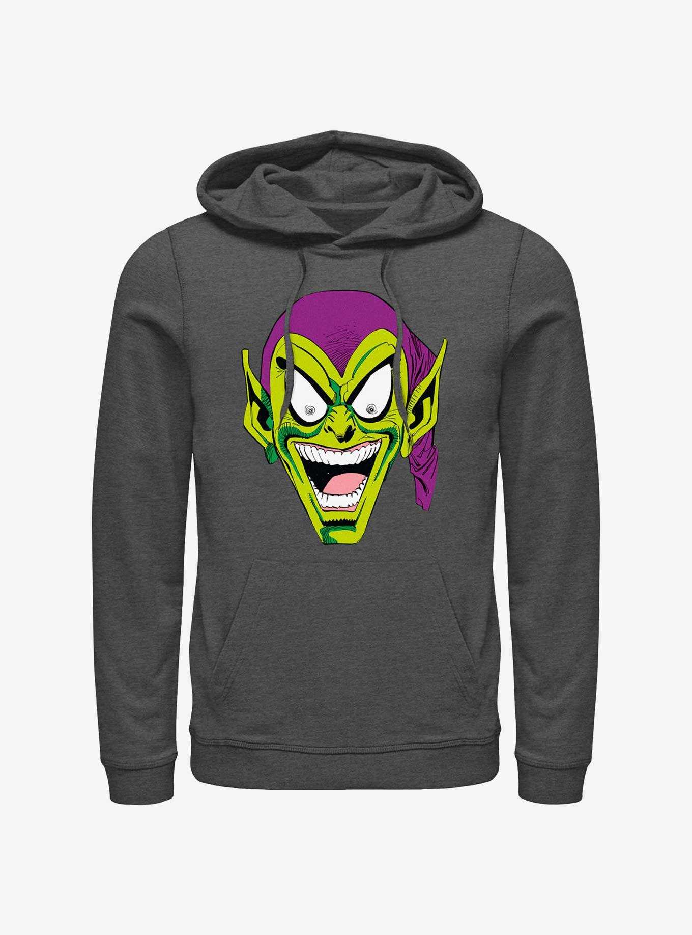 Marvel Spider-Man Green Goblin Head Hoodie, , hi-res