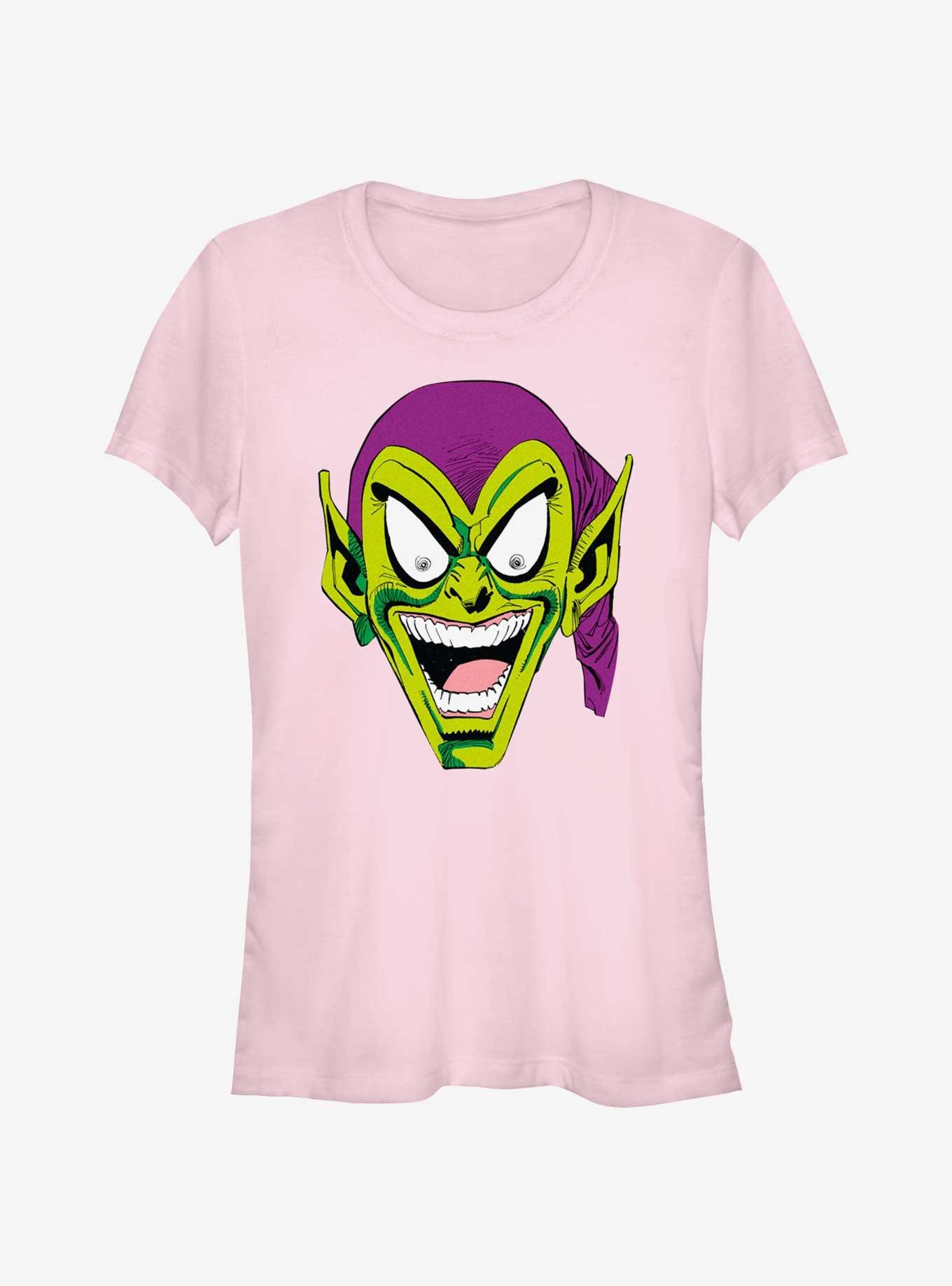 Marvel Spider-Man Green Goblin Head Girls T-Shirt