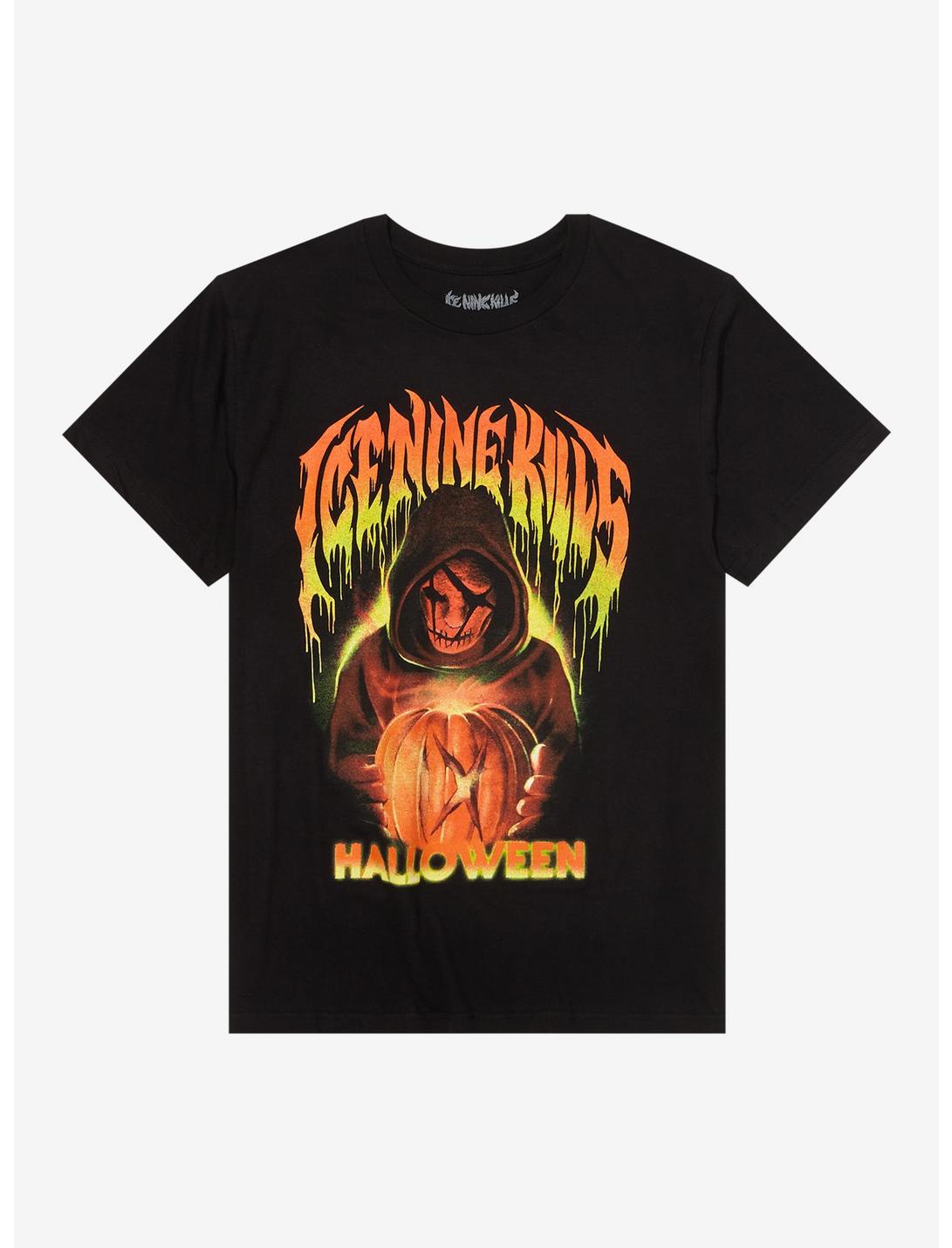 Ice Nine Kills Halloween Pumpkin T-Shirt, BLACK, hi-res