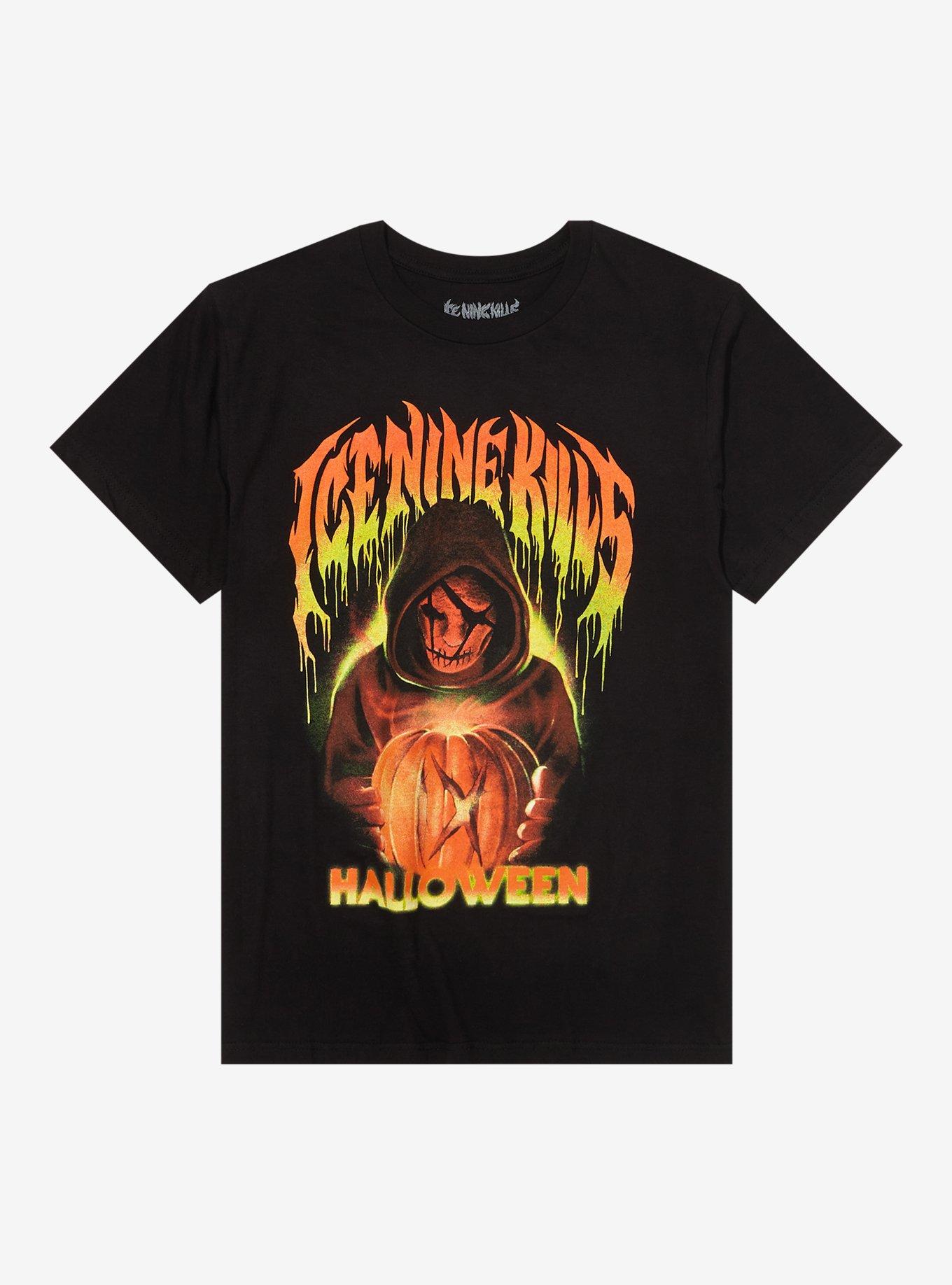 Ice Nine Kills Halloween Pumpkin T-Shirt, BLACK, hi-res